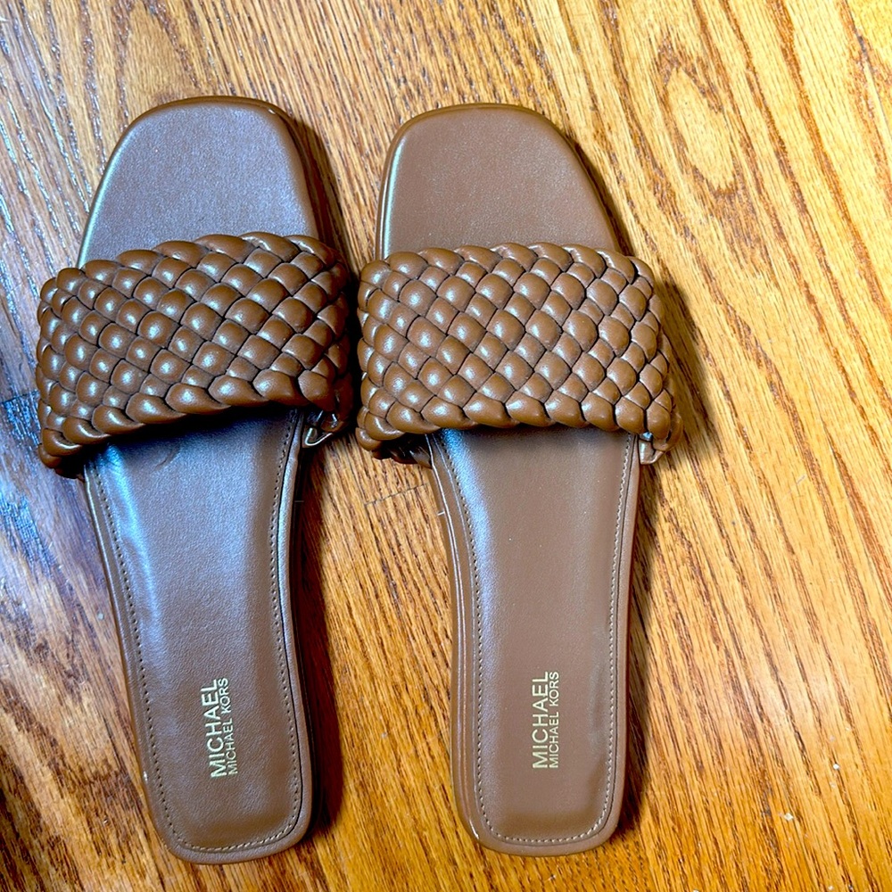 Amelia Braided Slide Sandal by Michael Kors